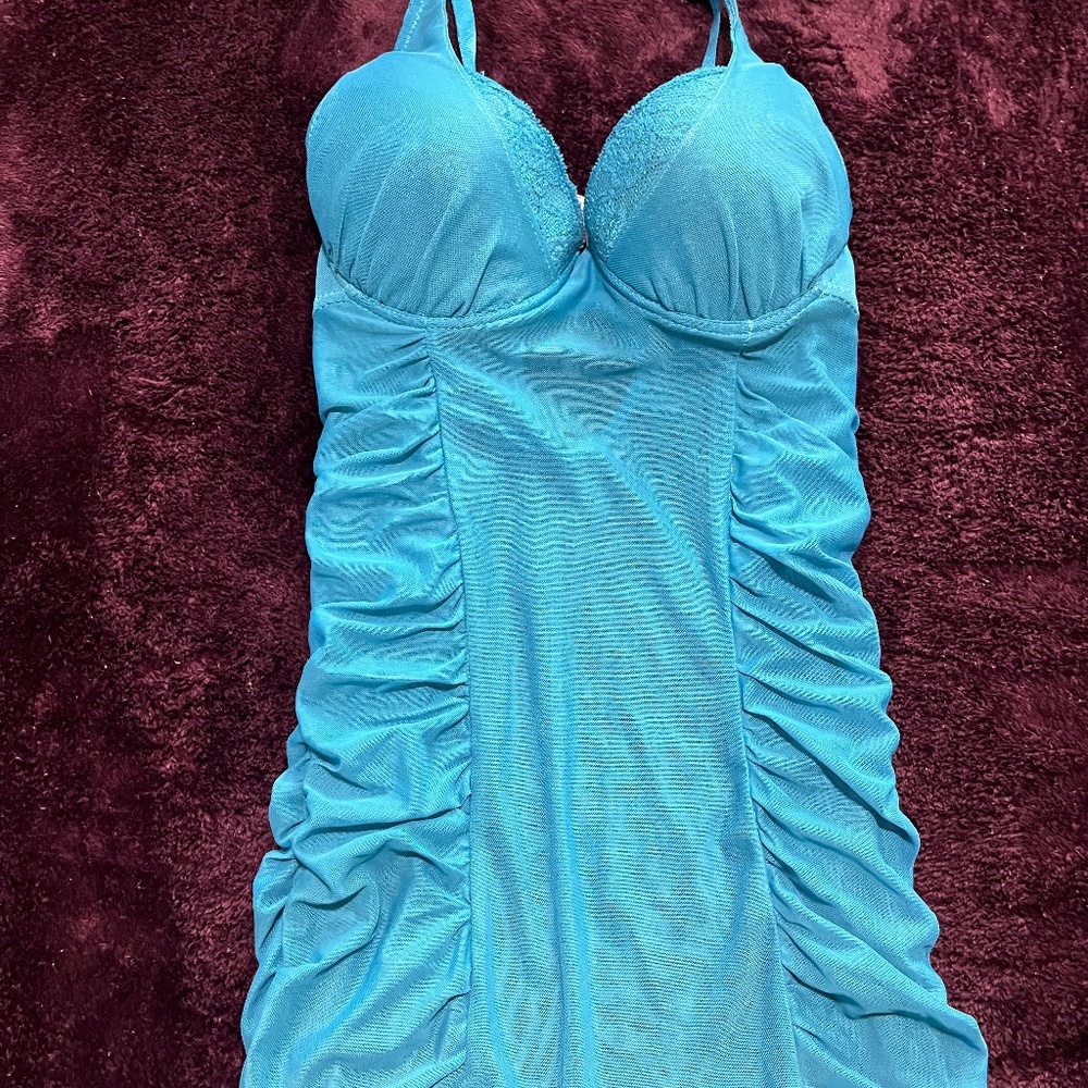 Turquoise lingerie